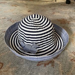 Navy and White Summer Hat